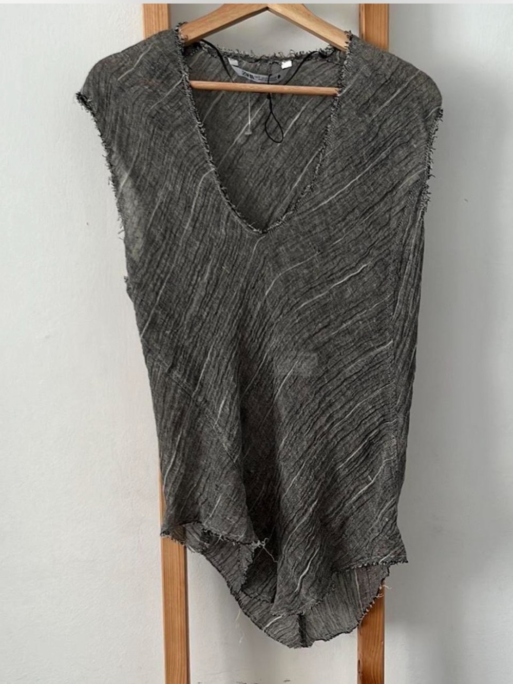 Zara Top 100% linen